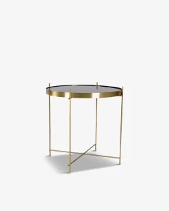 Ajdir sofabord, messing/glas