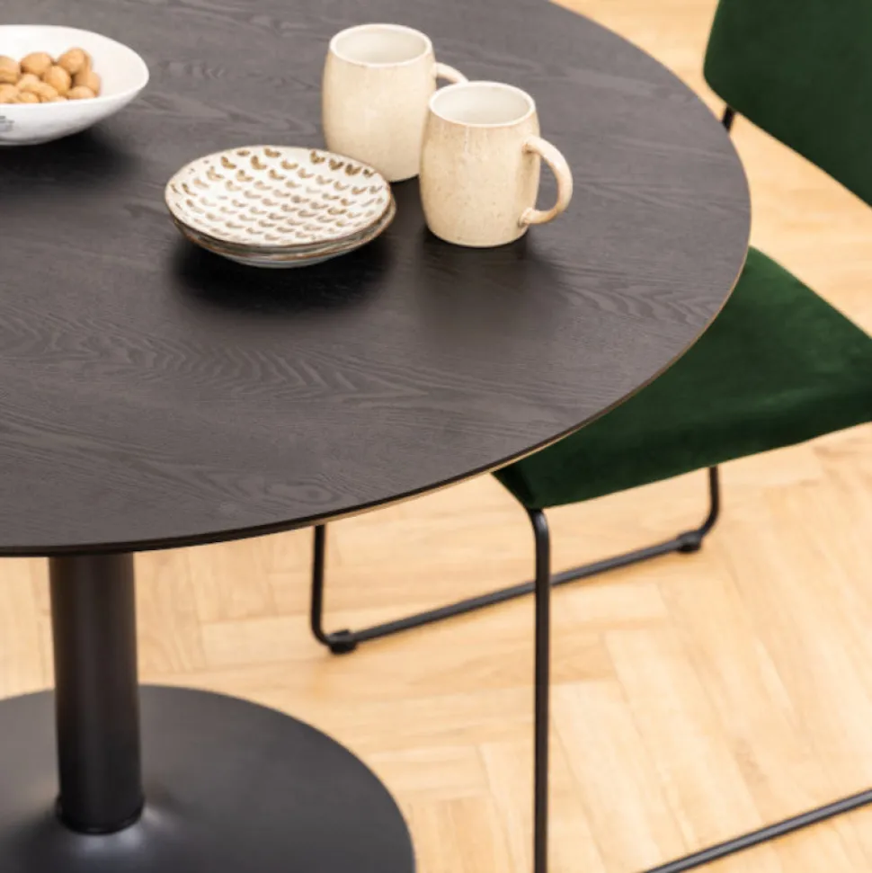 Alba spisebord sort ask