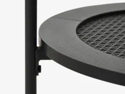 Alva hjørnebord, sort, rundt