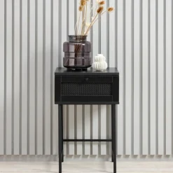 Alva sengebord, sort