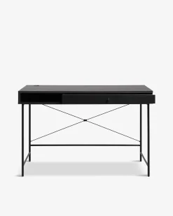 Alva skrivebord, sort
