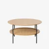Alva sofabord, natur, rundt