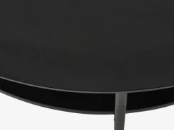 Alva sofabord, sort, rundt
