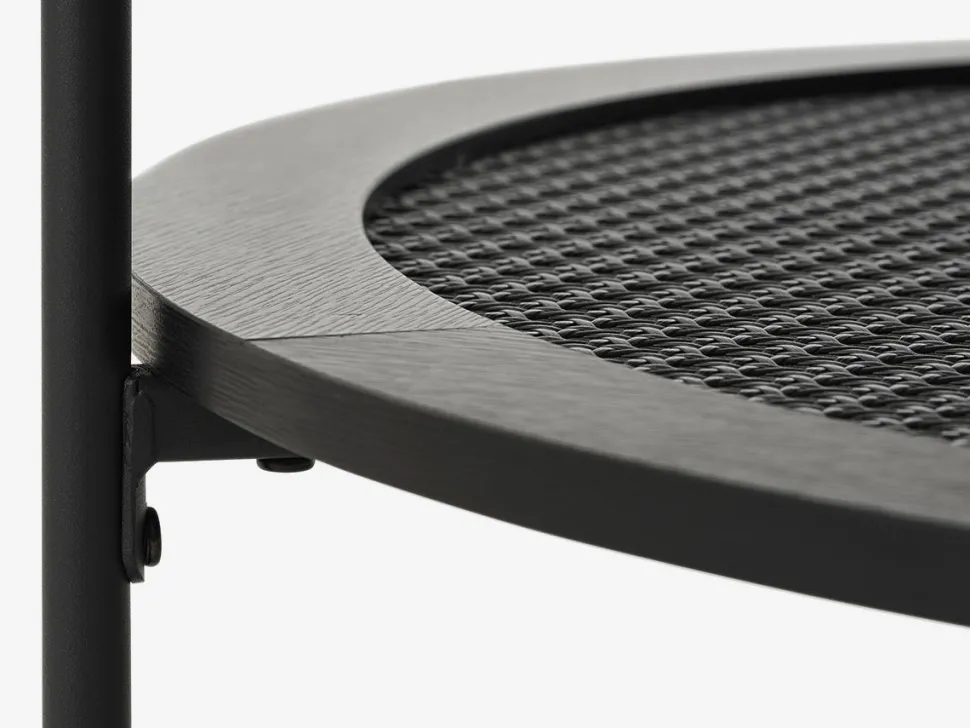 Alva sofabord, sort, rundt