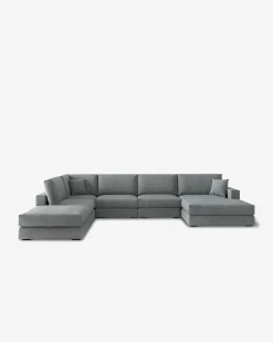 Andretta byggesofa, lys grå