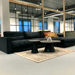 Andretta byggesofa, sort velour