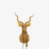 Antilope væglampe, guld