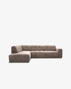 Aviano hjørnesofa m/open end, taupe