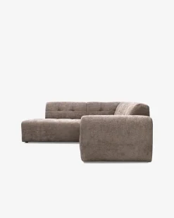 Aviano hjørnesofa m/open end, taupe
