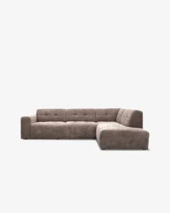 Aviano hjørnesofa m/open end, taupe