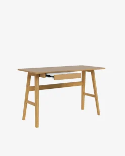 Barnett skrivebord, lak egefiner