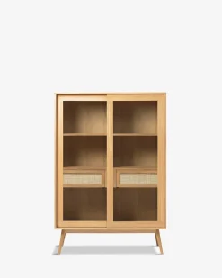 Barrali vitrineskab, eg natur finer