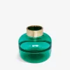 Belly green vase
