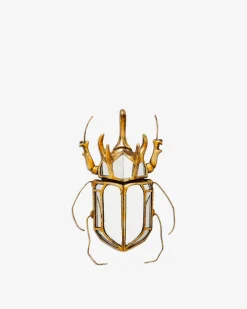 Bille vægspejl, messing