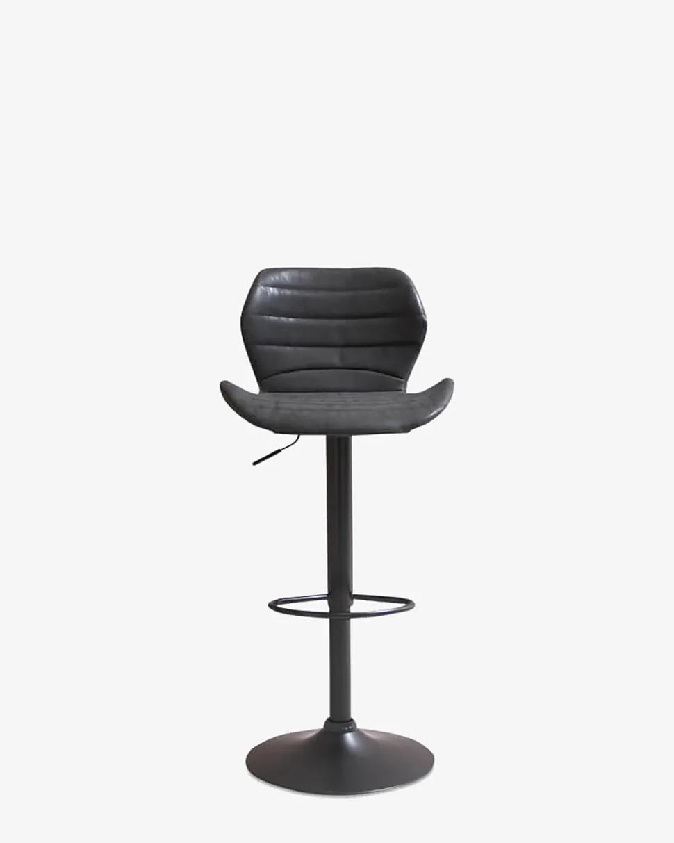 Bola barstol, sort vintage look