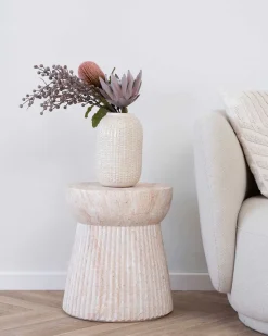 Bonn sidebord m/rillet struktur