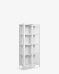 Brisbane vitrine, hvid