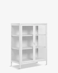 Brisbane vitrine, hvid