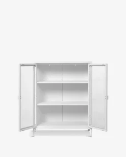 Brisbane vitrine, hvid