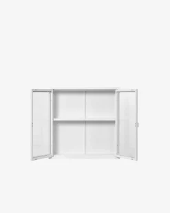 Brisbane vitrine/overskab, hvid