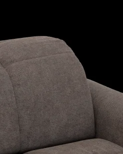 Bullet hjørnesofa med firkantet hjørne og pufafslutning venstre