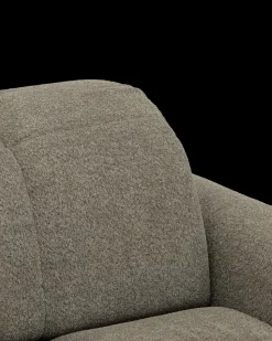 Bullet hjørnesofa med firkantet hjørne og pufafslutning venstre