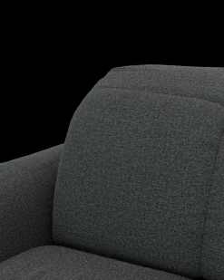 Bullet hjørnesofa med firkantet hjørne og pufafslutning højre