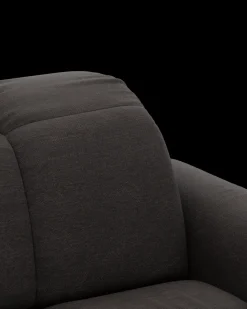 Bullet hjørnesofa med rundt hjørne og pufafslutning venstre