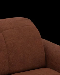 Bullet hjørnesofa med rundt hjørne og pufafslutning venstre