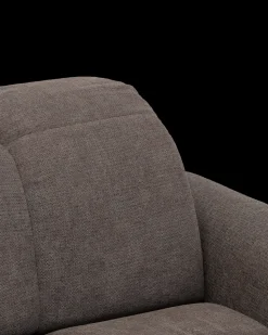 Bullet hjørnesofa med rundt hjørne og pufafslutning venstre