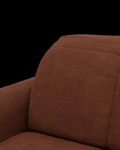 Bullet hjørnesofa med rundt hjørne og pufafslutning højre