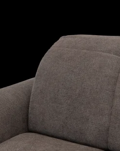 Bullet hjørnesofa med rundt hjørne og pufafslutning højre