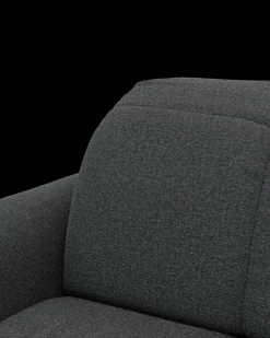 Bullet hjørnesofa med rundt hjørne og pufafslutning højre