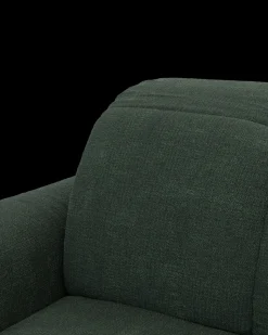 Bullet U-sofa med rundt hjørne og pufafslutning højre