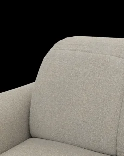 Bullet U-sofa med rundt hjørne og pufafslutning højre