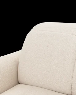 Bullet U-sofa med rundt hjørne og pufafslutning højre