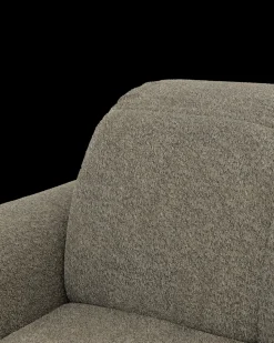 Bullet U-sofa med rundt hjørne og pufafslutning højre