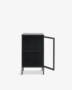 Carmel skænk/sengebord, sort metal