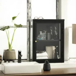 Carmel vægskab, sort