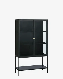 Carmel vitrine, sort