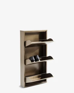 Caruso skoskab 3 låger, bronze