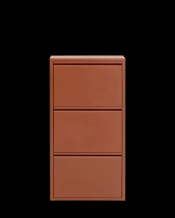 Caruso skoskab 3 låger, brun