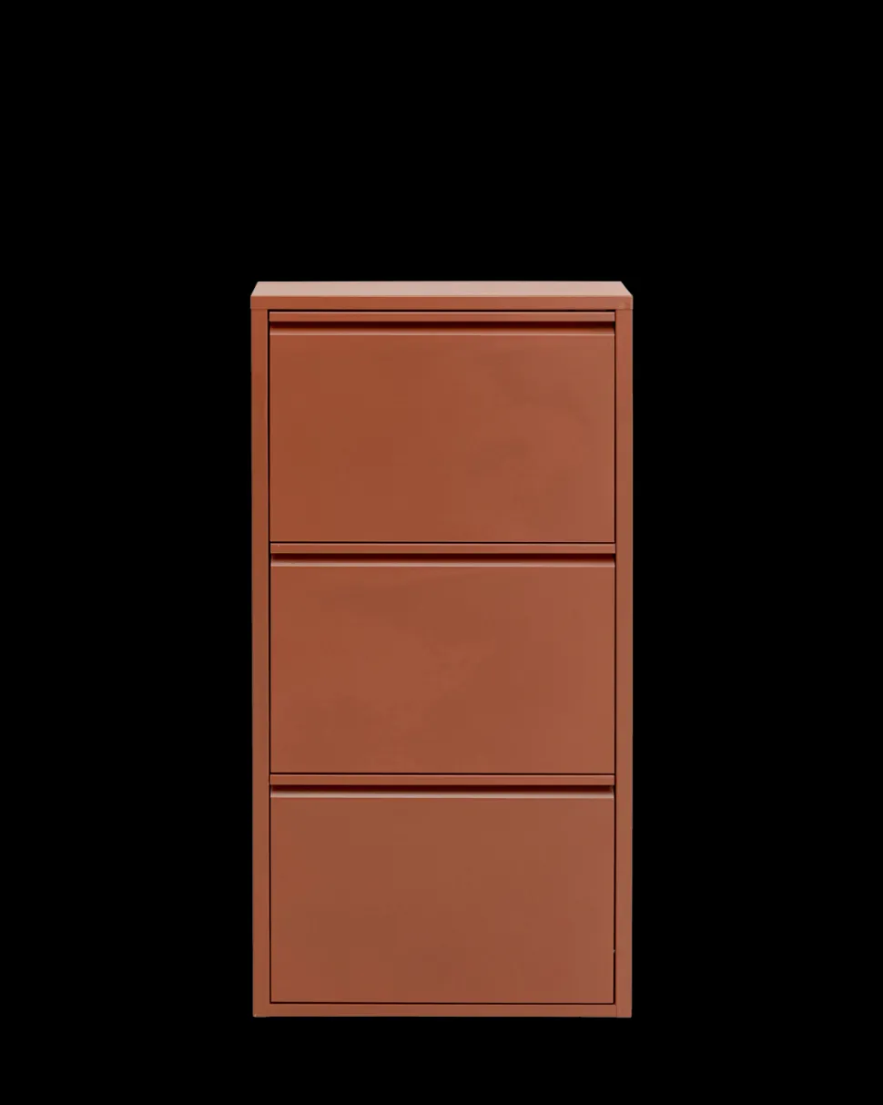 Caruso skoskab 3 låger, brun