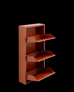 Caruso skoskab 3 låger, brun