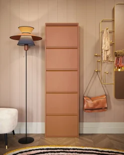 Caruso skoskab 5 låger, brun