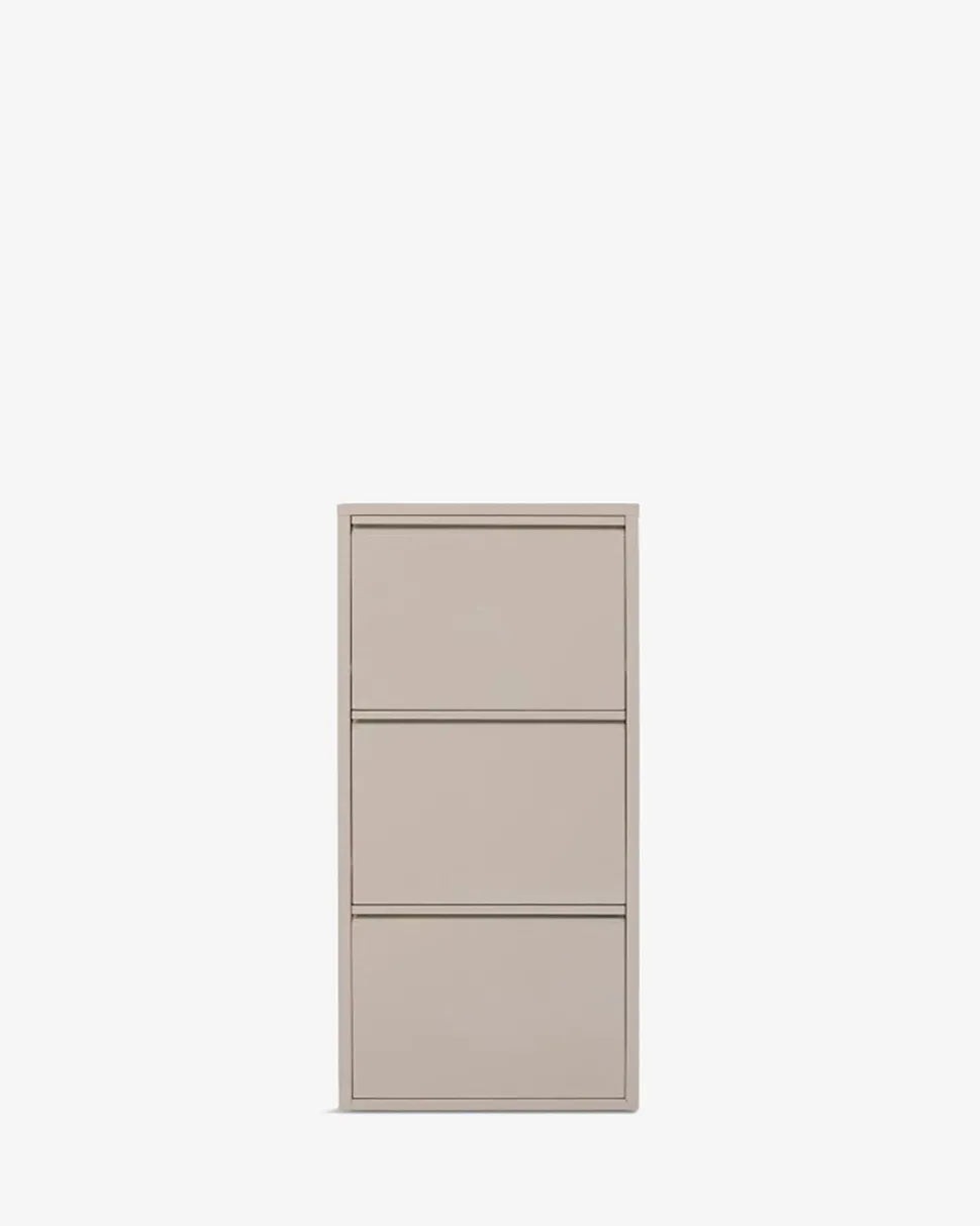 Caruso skoskab, 3 låger cream