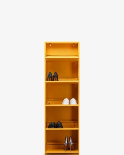 Caruso skoskab 5 låger, gul