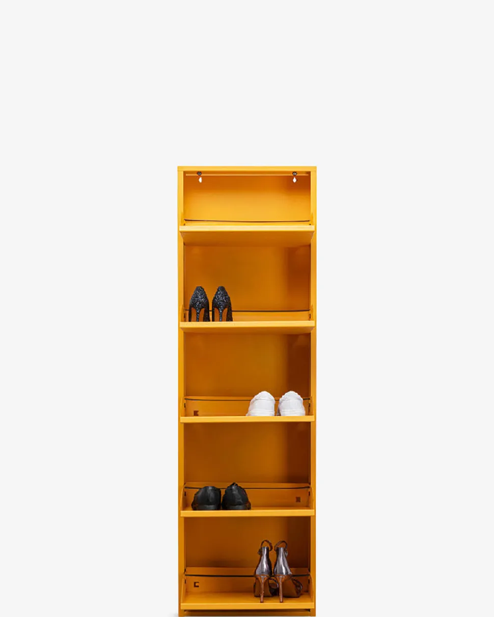 Caruso skoskab 5 låger, gul