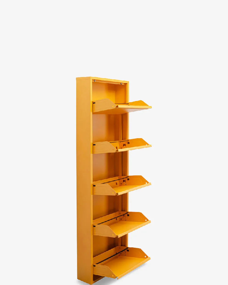 Caruso skoskab 5 låger, gul