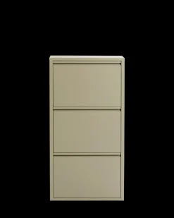 Caruso skoskab 3 låger, khaki